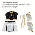 Korean Style Woman Suit Halloween Cosplay Costume Black Shiny Suit