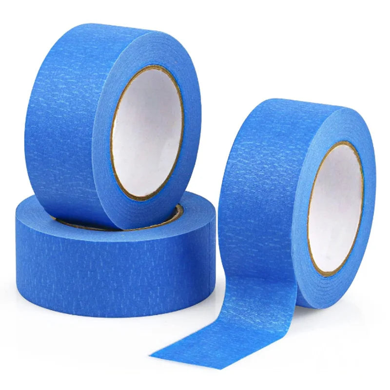 20M Blue Painter Masking Tape for DIY Painting & Decorating - General Purpose Adhesive Paper