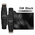 2-in-1 Waterproof Hair Root Touch-Up Pen with Brush - Quick Cover for White & Gray Hair