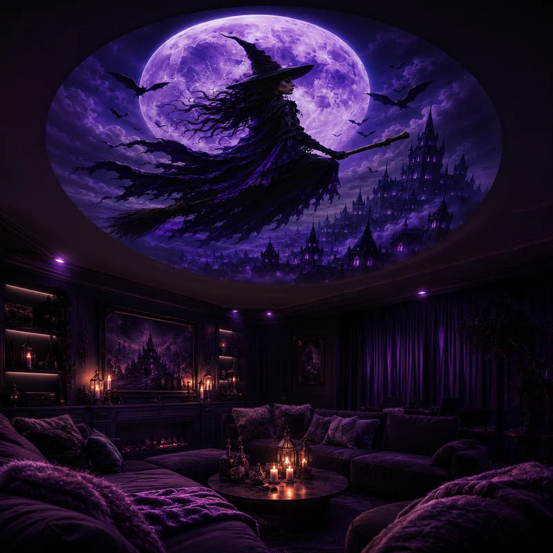 Halloween Projection Light with 10 Patterns - Bedroom Ceiling Night & Wall Decor