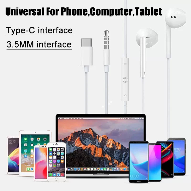 In-Ear Wired Earphones for Apple Devices, Laptops & Tablets - Multiple Colors