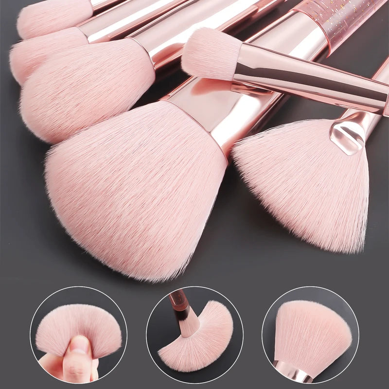 37PCS Makeup Tools Set with Brushes, Sponges, Eyelash Curler & Cleaning Tools