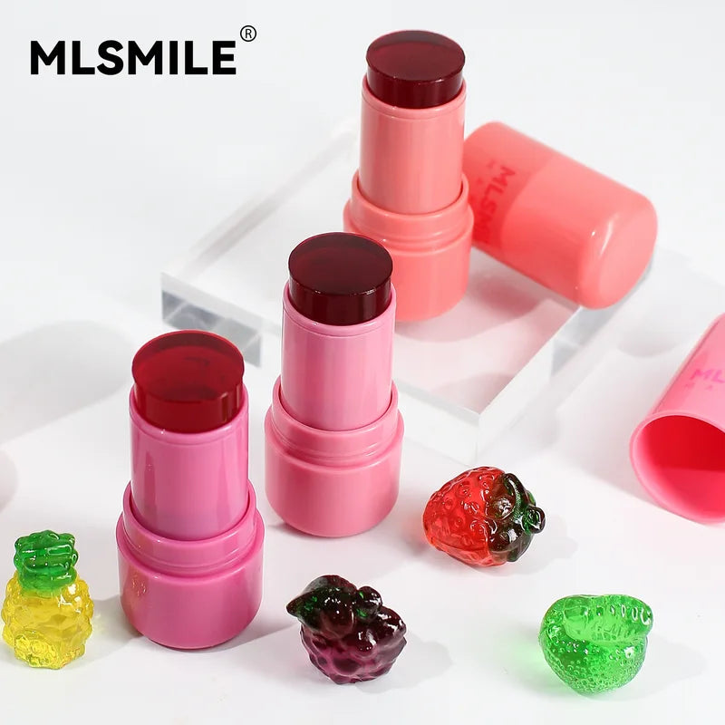 Water Jelly Tint Stick Lip & Cheek Stain Lip Gloss with Cooling Water Effect