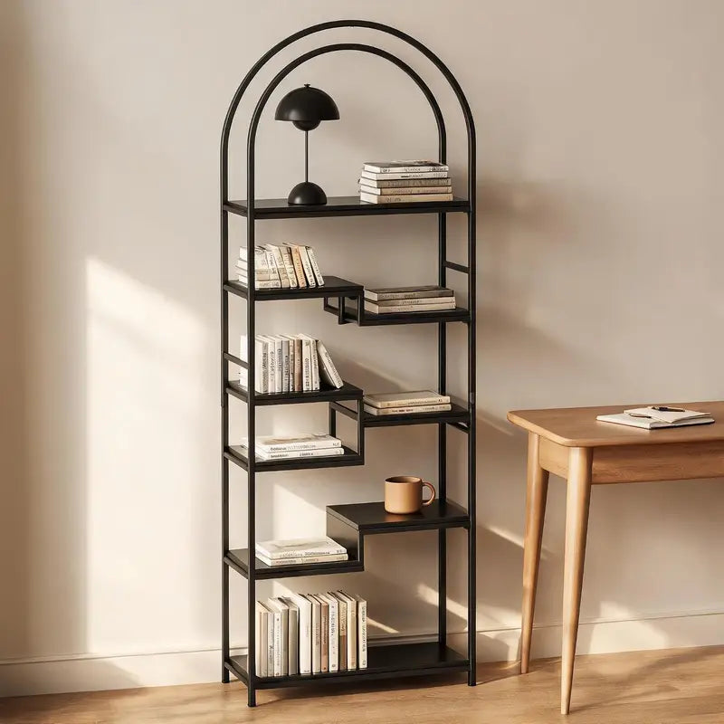 Multi-Function 3-in-1 Bookcase with Shoe Storage & Coat Rack - Entryway Organizer