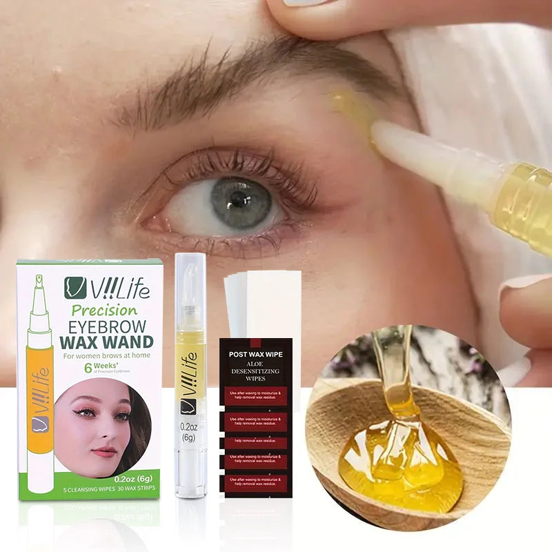 Gentle Hair Removal Wax for Sensitive Skin - Soft Wax for Eyebrows & Upper Lip