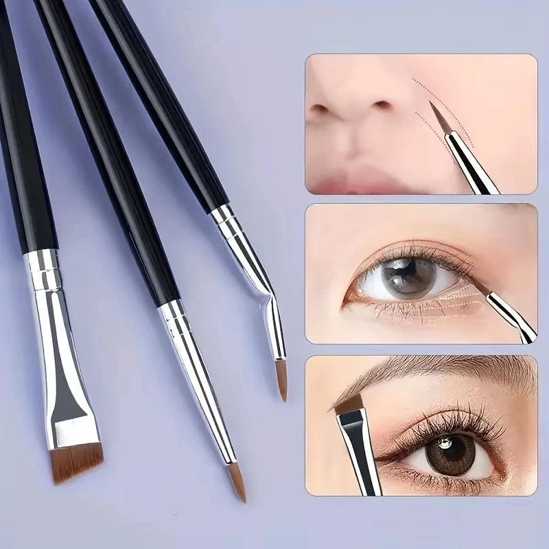 7-Piece Eye Makeup Brush Set with Ultra-Thin Eyeliner & Eyebrow Brushes