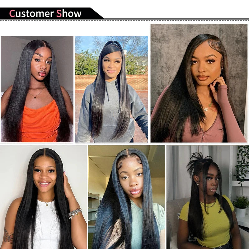 Natural Color Human Hair Extensions Bundles - Brazilian Remy Double Weft, 14-30 Inches