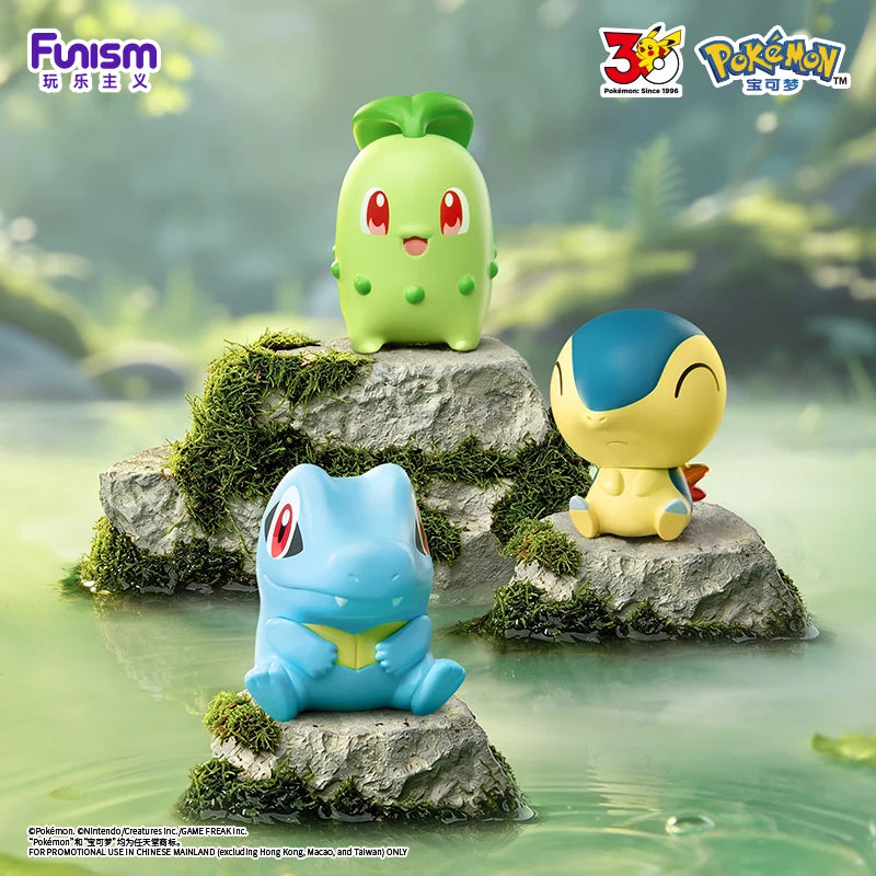 Pokemon 30th Anniversary Action Figures with Poké Ball Set - Starter Pack, Multiple Colors