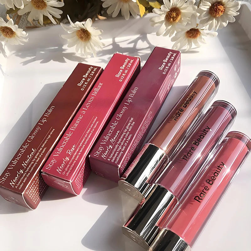 Lip Oil & Tinted Lip Gloss Set - Moisturizing, Long-Lasting, Soft Finish