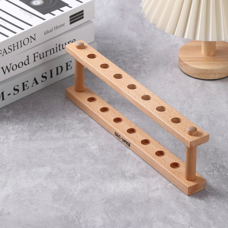 Beech Wood Razor Stand for Safety Razors | Shaving Tool Organizer