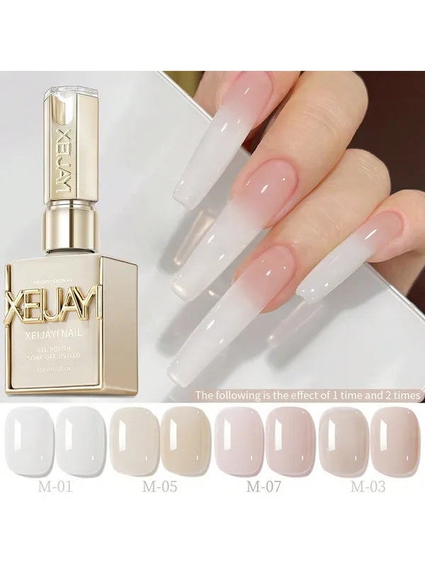 15ML Nude Nail Polish - Variety Colors for Natural, Elegant Nails