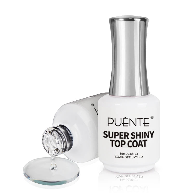 High Gloss No Wipe Top Coat Gel Nail Polish 15ML - Long-Lasting UV & LED Finish