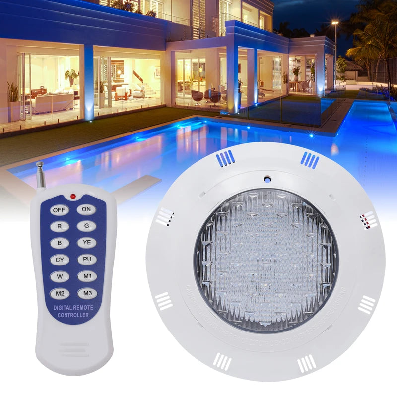 45W RGB LED Pool Light Waterproof Underwater Swimming Pool Lighting with Remote