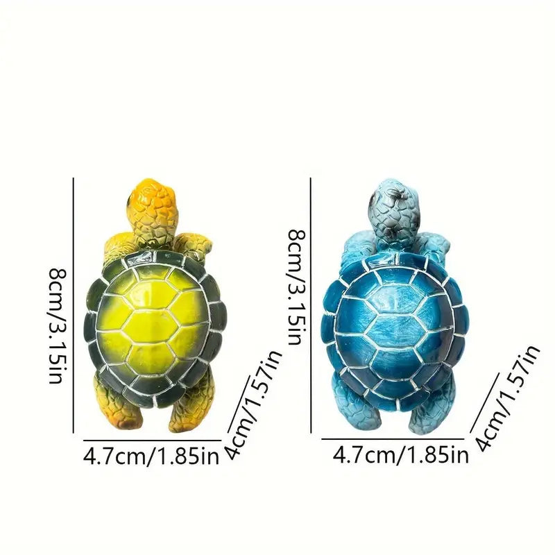 Cute Turtle Flowerpot Hanging Ornament Resin Statue for Garden and Home Decor