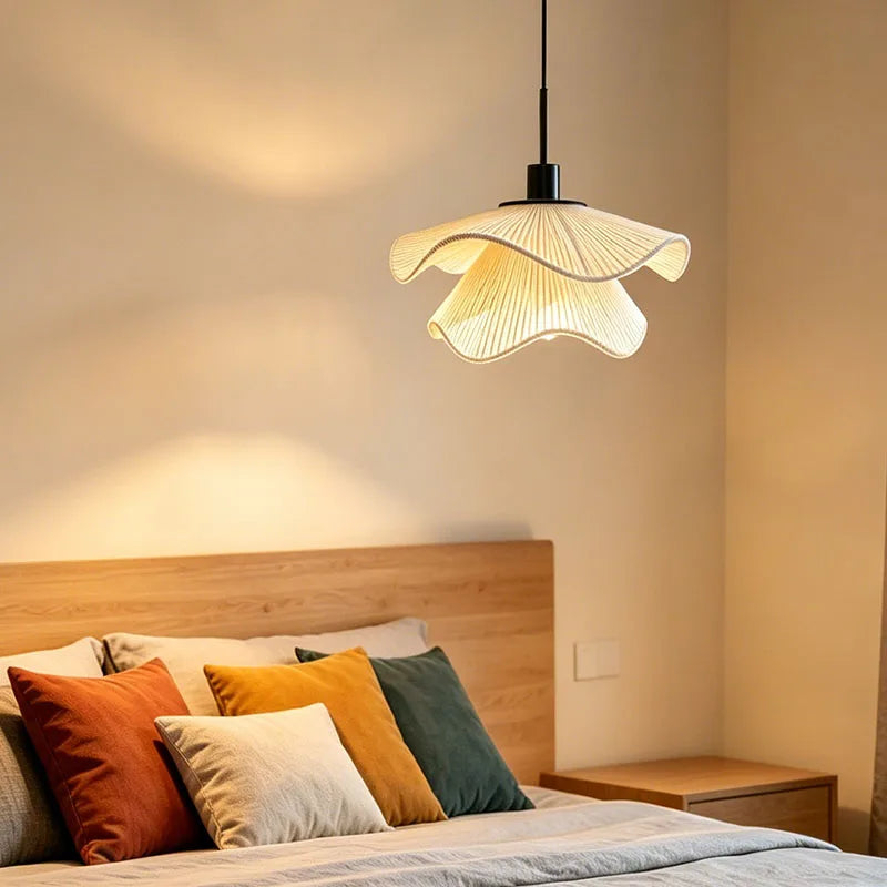 Hemp Rope Pendant Light with LED E27 Bulb - Modern Chandelier for Living & Dining Rooms
