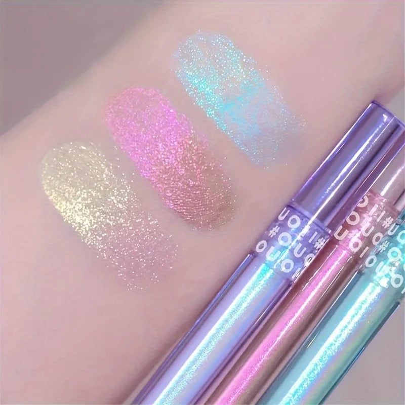 3Pcs Chameleon Eyeshadow Set - Long Lasting Glitter Eye Makeup with 3 Colors