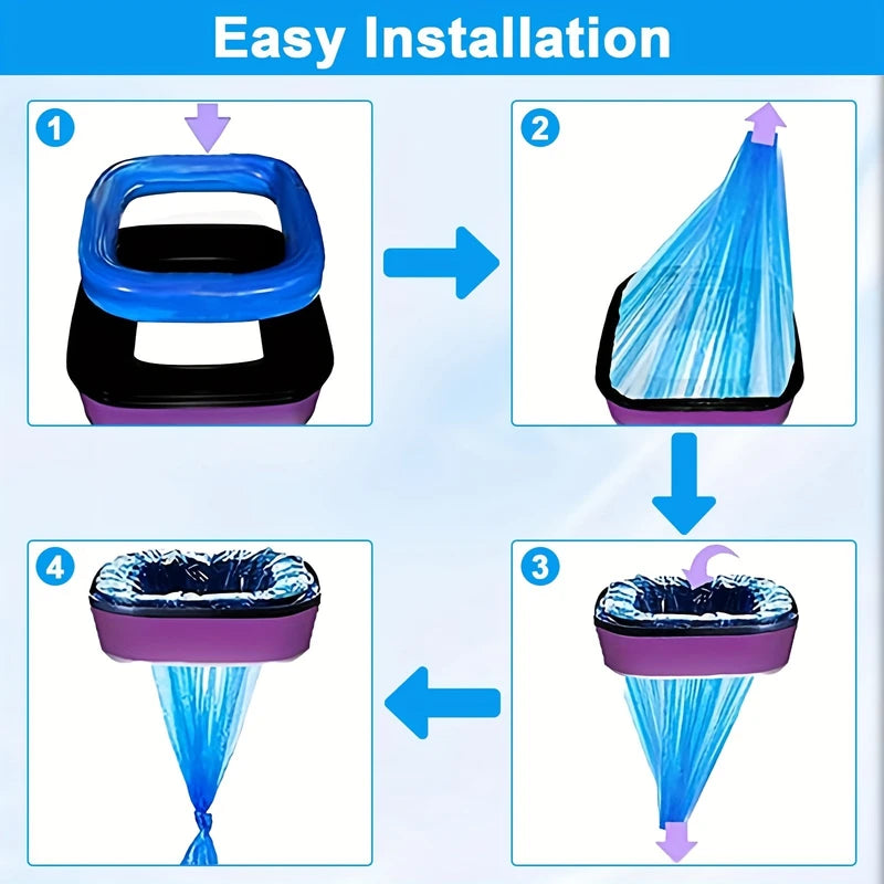 Diaper Pail Refill Bags - Scented, Tear-Resistant, Compatible with Genie, Angelcare, Munchkin