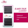 False Eyelash Extensions Flare Fans for Volume Lash Artistry, Natural Silk Cilia