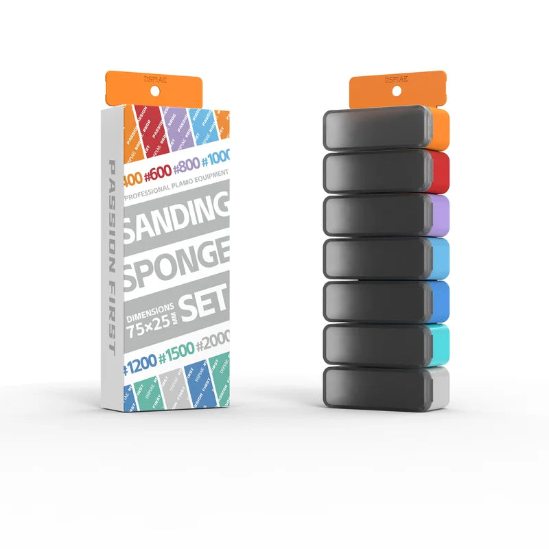 Model Sanding Sponge Set for Precision Finishing - Multiple Colors