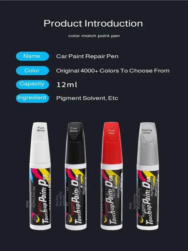 Car Paint Repair Pen Waterproof Rustproof Scratch Touch-Up Self-Painting Paste