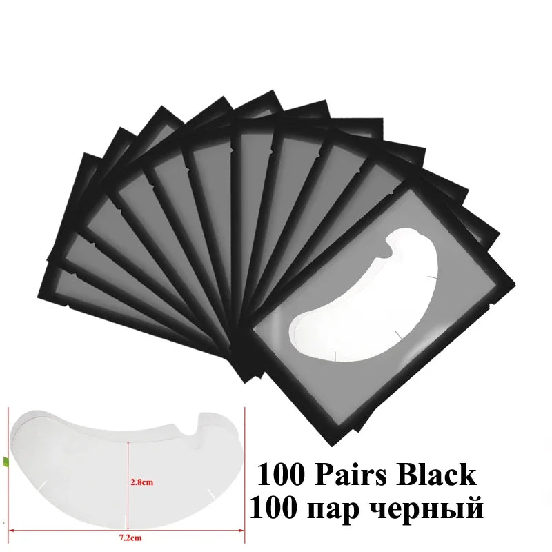 100 Pairs U-Shape Eyelash Extension Gel Patches Under Eye Pads Makeup Tools