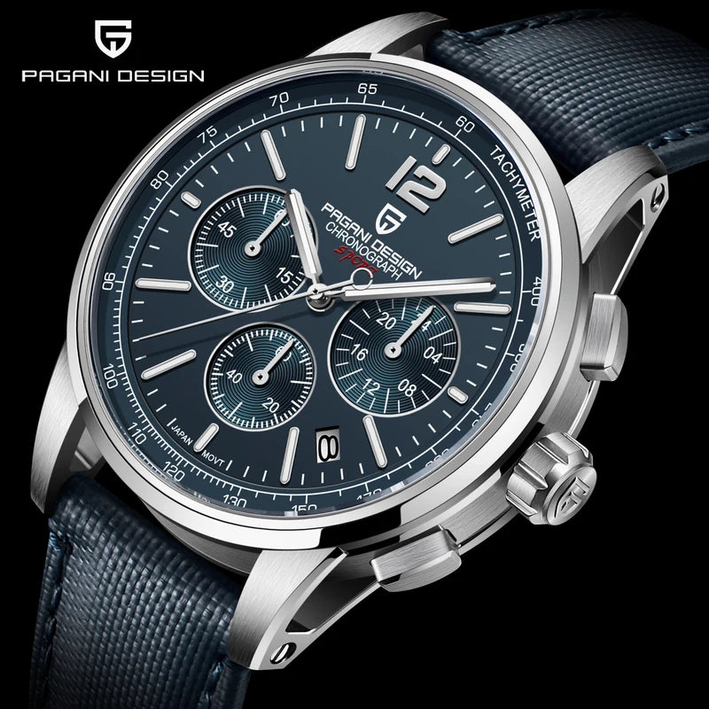Luxury Casual Men Quartz Watch Waterproof Stainless Steel Sapphire Glass