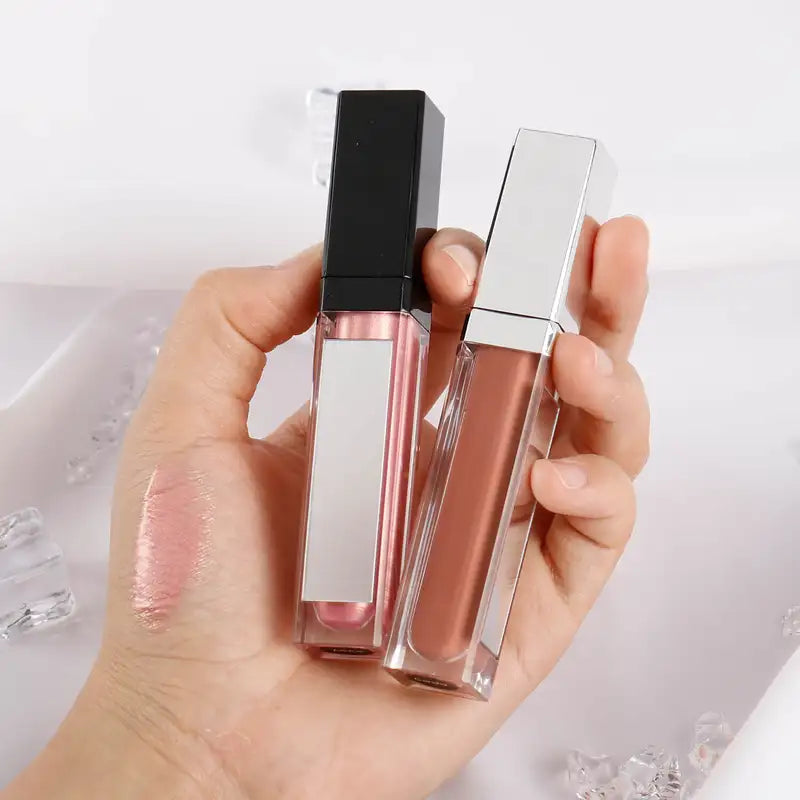 Wholesale Lip Gloss with LED Light & Mirror Private Label Liquid Makeup Shiny Colors