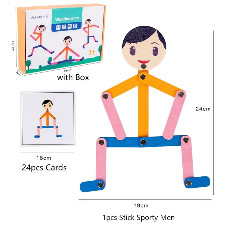 Wooden Puzzle Toys for Children Educational Fine Motor Skills Development