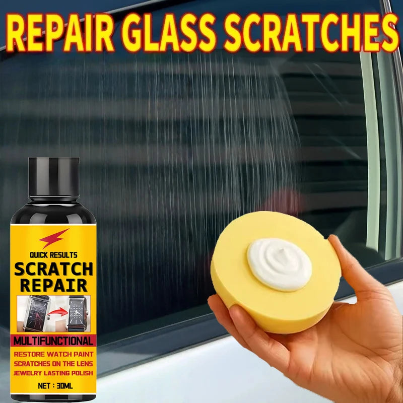Glass Scratch Repair Wax - Car Window Deep Scratch Remover & Protective Coating