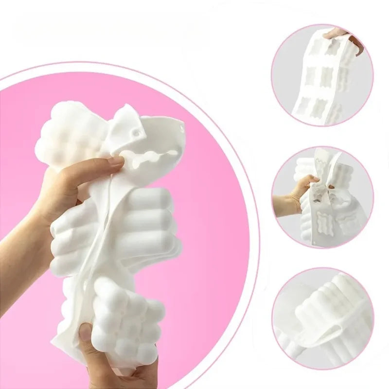Candle Making Silicone Mold Cube Sphere Resin Gypsum Craft Kit - Reusable