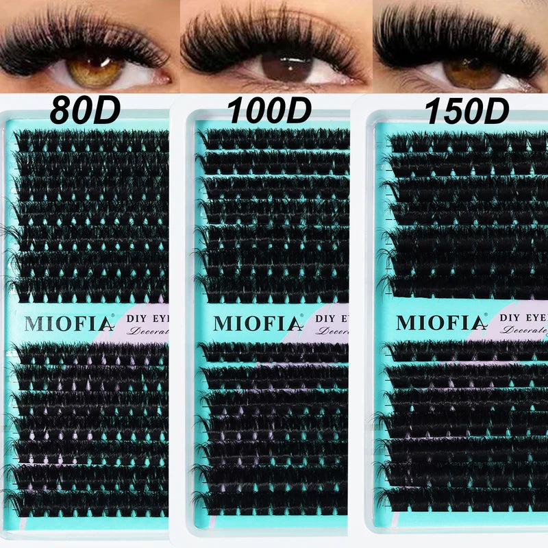 False Eyelash Clusters 5D Fluffy Individual Lashes DIY Extensions Thick 10-18mm
