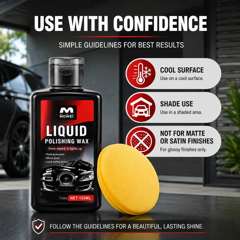 Car Paint Polishing Wax for Oxidation Removal & Scratch Repair - Bright Shine