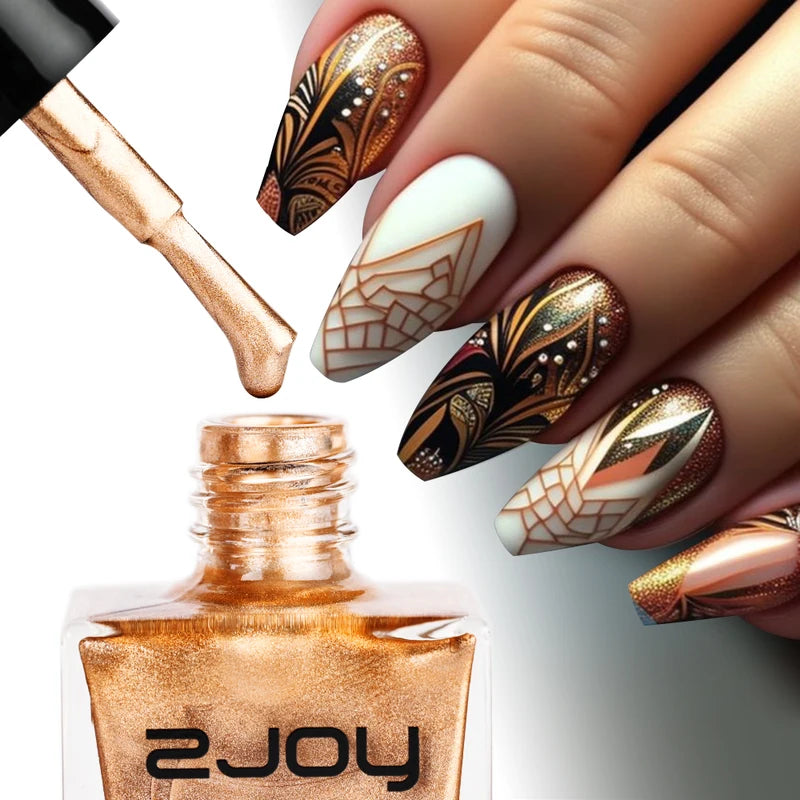 30 Colors Nail Stamping Polish Set - Quick-Dry, Bright Nail Art Lacquers