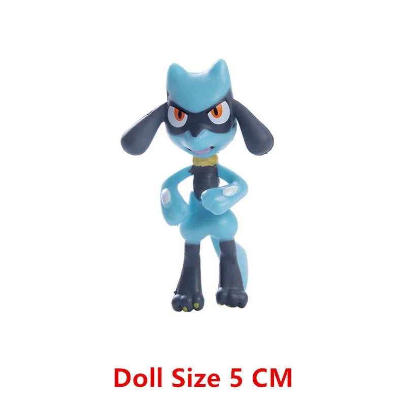 Pokemon Action Figures Collection - Pikachu Charizard Lucario 3.5-5 cm Toys