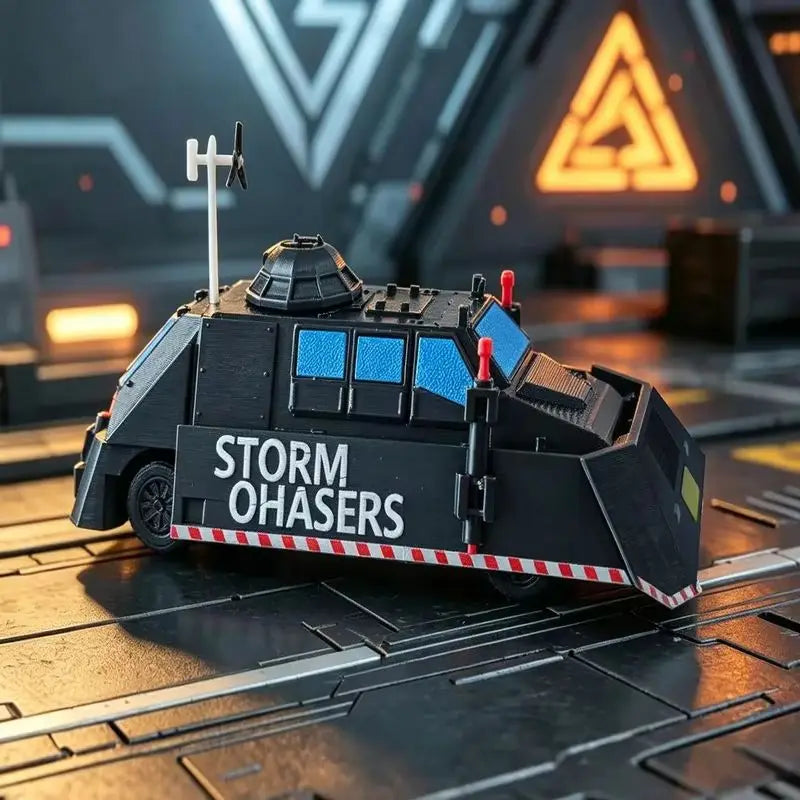 Delt Stor TIV2 Tornado Interceptor Vehicle Model - Movable & Liftable Toy Truck