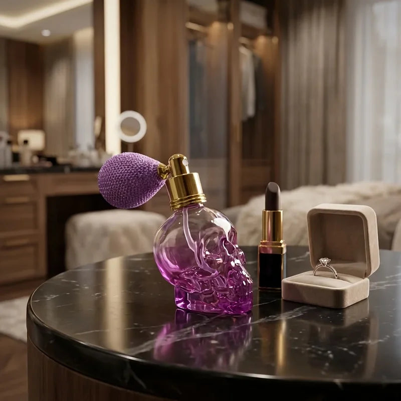 Refillable Cosmetic Spray Bottle with Colorful Design - Travel & Makeup Accessory
