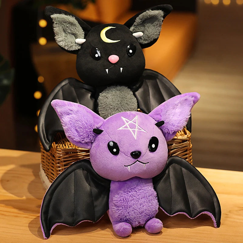 Demon Bat Halloween Plush Toy for Kids - Soft Cartoon Animal Gift