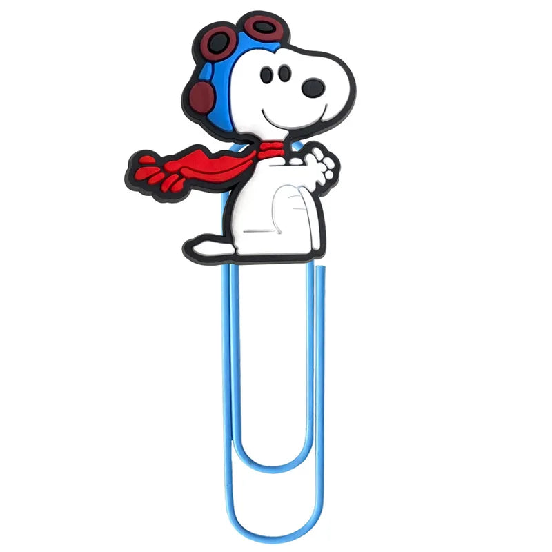 Cute Snoopy U-Shaped Clip Bookmark for Office & Creative Use