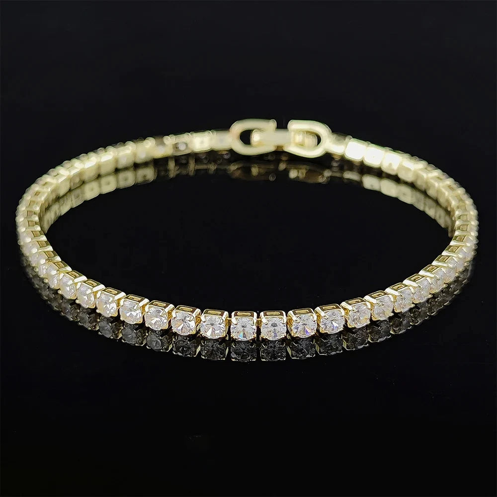 Luxury Gold & Silver Color Princess Bracelet for Women Anniversary Gift Jewelry