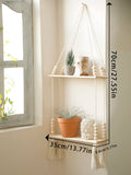Wooden Wall Hanging Shelves for Plants & Storage - Rustic Floating Shelves