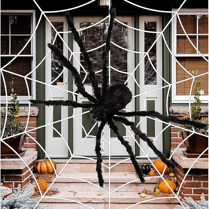 Giant Halloween Black Spider Decoration Indoor Outdoor Halloween Prop 30cm-200cm