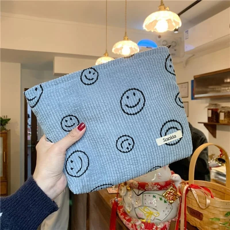 Travel Makeup Bag with Zipper for Women - Cosmetic & Toiletry Organizer