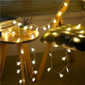 Outdoor 6M 40 LED Star String Lights - Holiday & Christmas Tree Decor