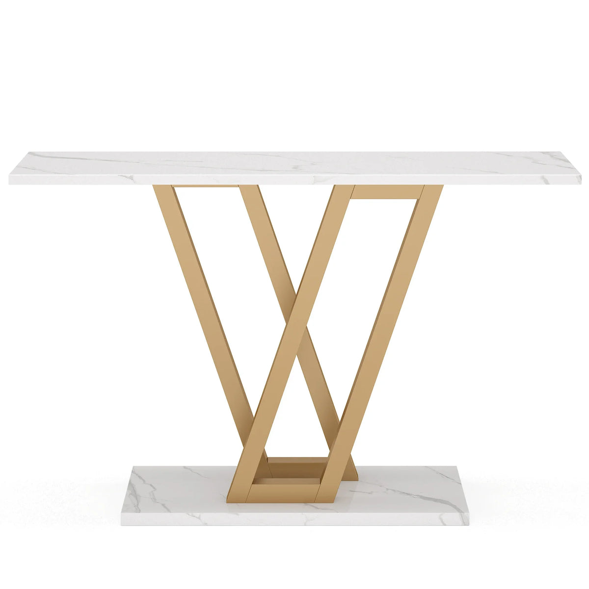 43-Inch Industrial Console Table for Entryway Living Room Hallway - Modern Design