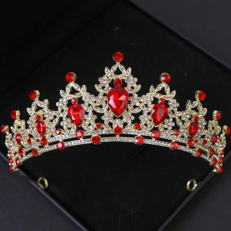 Baroque Crystal Tiaras and Crowns Headbands for Wedding Prom Bridal Jewelry Gift
