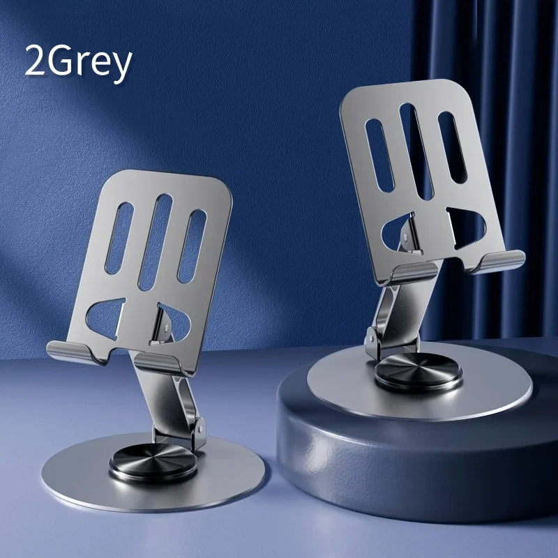 All-Metal Foldable Phone & Tablet Stand 720° Rotation Anti-Slip Support