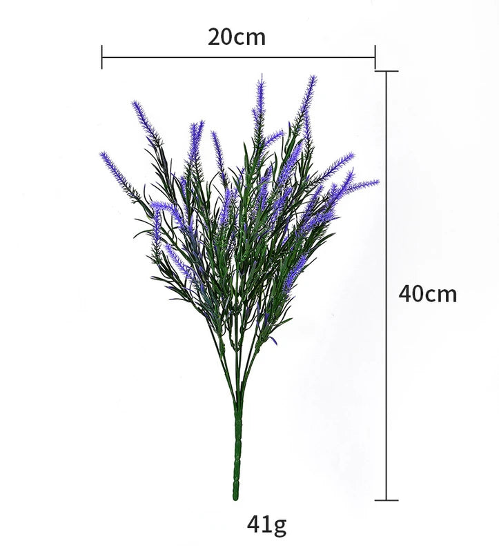 Artificial Lavender Fake Flower 7 Fork Simulation Flower for Wedding Home Decoration