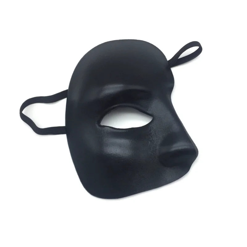 Half Face Masquerade Mask for Party Dance Halloween Unisex Costume Accessory