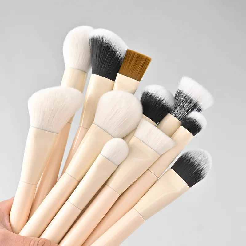 Professional Makeup Brush Set - Synthetic Hair Foundation Blush Eyeshadow Blending Cosmetics Tools