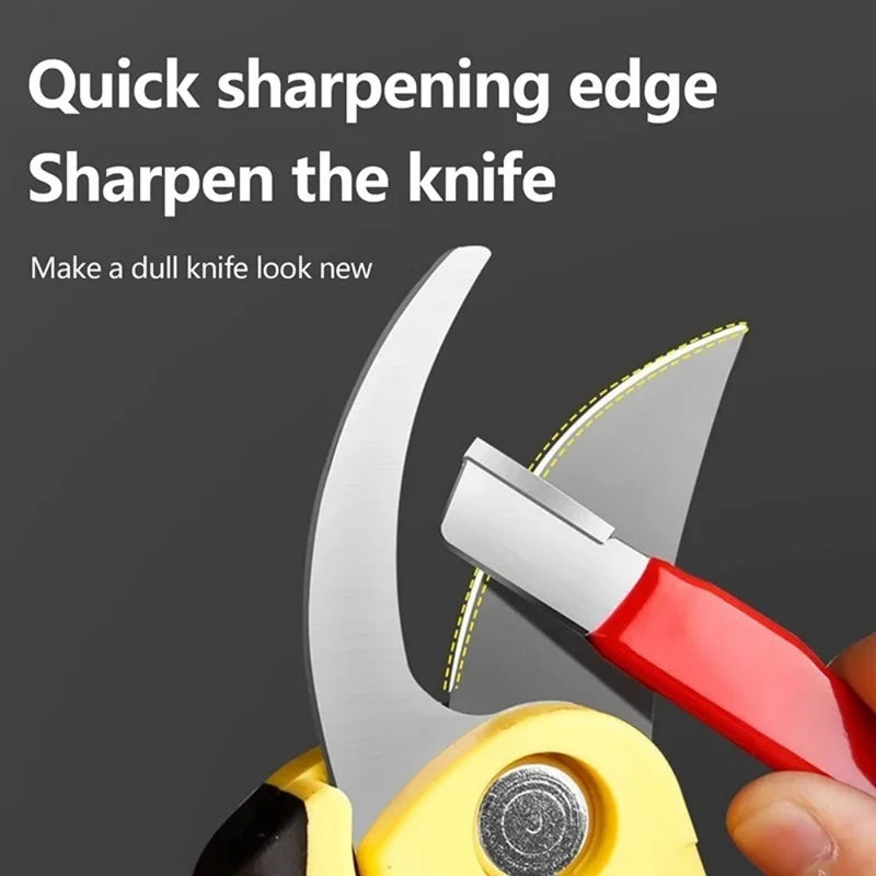Dual Grit Sharpening Stone for Kitchen Knives, Scissors & Garden Tools